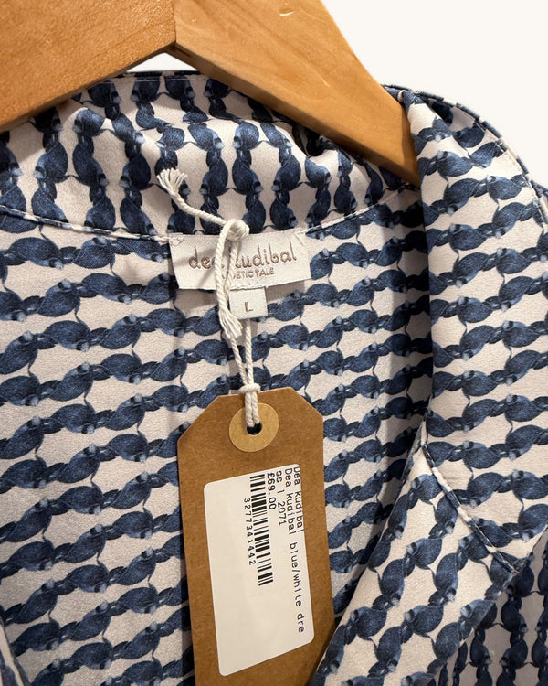 Dea kudibal blue/white shirt dress Size Large