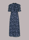 Whistles navy lilac dress 12