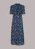 Whistles navy lilac dress 12