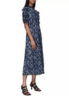 Whistles navy lilac dress 12