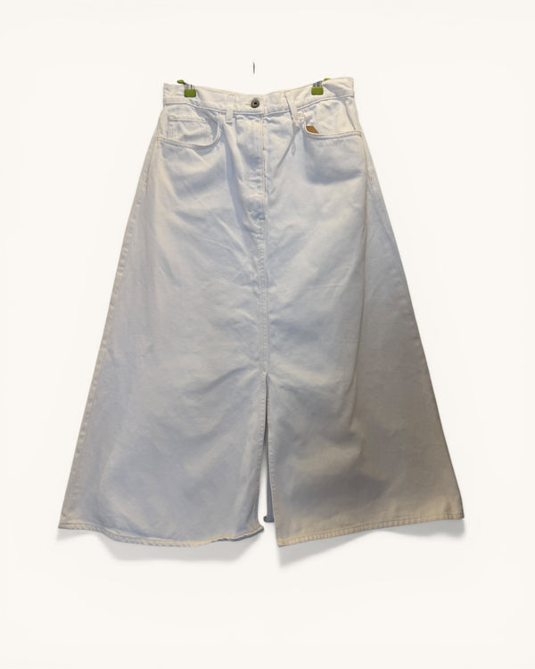 Cos white denim skirt size 42/14
