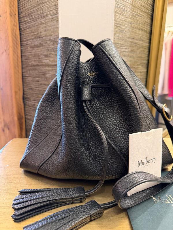 Mulberry Small Millie black grained leather