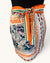 Commense Orange retro wrap skirt size small