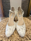Lk Bennett white espadrilles size 41