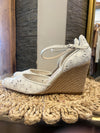 Lk Bennett white espadrilles size 41