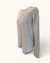 Jigsaw neutral linen knit top Size Medium