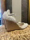 Lk Bennett white espadrilles size 41