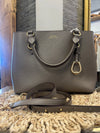 Ralph Lauren taupe stefano leather handbag