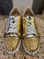 Louboutin gold trainers size 38