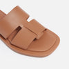 Alias Mae Tan leather flats sandals size 40