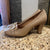 Aerosoles taupe grain leather heels 6.5