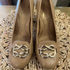 Aerosoles taupe grain leather heels 6.5
