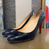 Black patent louboutin shoes 5.5