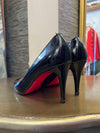 Black patent louboutin shoes 5.5