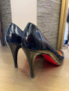 Black patent louboutin shoes 5.5