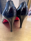 Black patent louboutin shoes 5.5