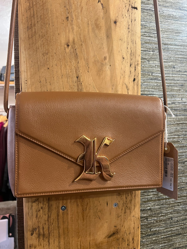 Christopher Kane tan leather handbag