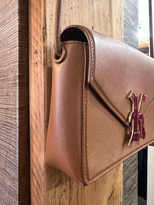 Christopher Kane tan leather handbag