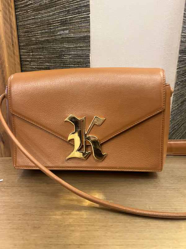 Christopher Kane tan leather handbag