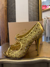 Prada gold shoes 38.5