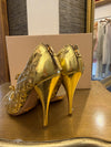 Prada gold shoes 38.5