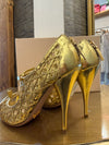 Prada gold shoes 38.5
