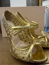 Prada gold shoes 38.5