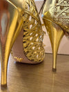 Prada gold shoes 38.5