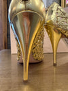 Prada gold shoes 38.5