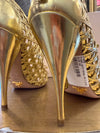 Prada gold shoes 38.5
