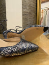 LK Bennett navy/silver shoes size 39.5