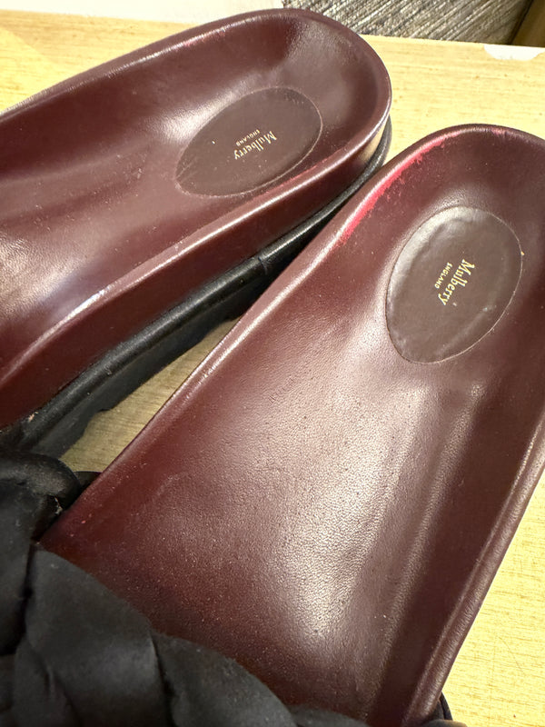 Mulberry black sliders size 39