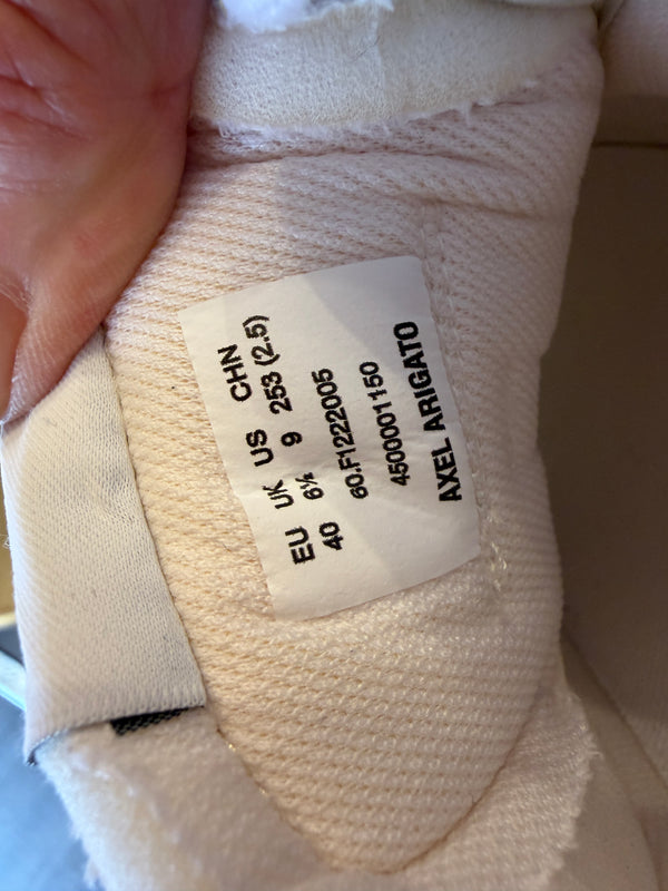 Arigato rush white trainers 6.5