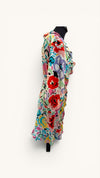 Rixo multi colourful silk wrap size small