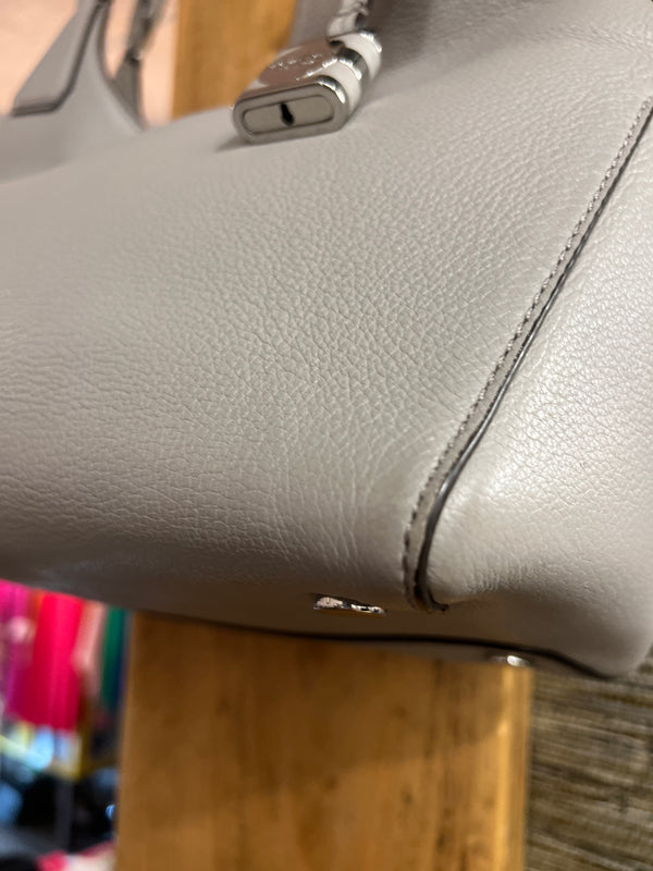 Michael kors grey leather handbag