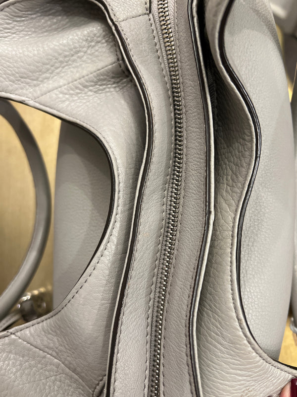 Michael kors grey leather handbag