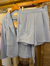 Ichi Pale Blue Jacket & Shorts Co-ord Set