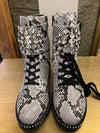 Kurt Geiger Stoop snake print boots size 4