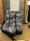 Kurt Geiger Stoop snake print boots size 4