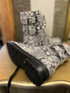 Kurt Geiger Stoop snake print boots size 4
