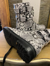 Kurt Geiger Stoop snake print boots size 4