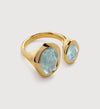 Monica Vinader gold Odyesey ring