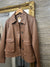 Reiss Brown leather jacket size 12