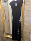 Maje black ribbed dress Size Small