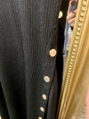 Maje black ribbed dress Size Small