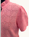 Barbour Pink Frill Neck Summer Dress | Size 10