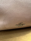 Coach taupe/grey grained leather slouchy handbag