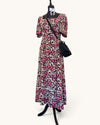 Me + Em Black & Pink Fine Cotton Dress | Size 10
