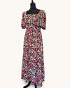 Me + Em Black & Pink Fine Cotton Dress | Size 10