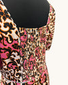 Me + Em Black & Pink Fine Cotton Dress | Size 10